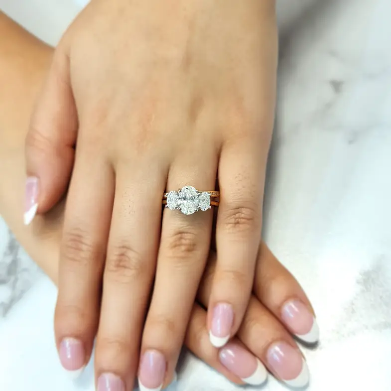 stone oval diamond rings