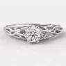 0.40ct Twig Style Diamond Engagement Ring in White gold SR1029