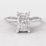 0.55ct Lab Grown Radiant Cut Solitaire Ring SR1034 white gold