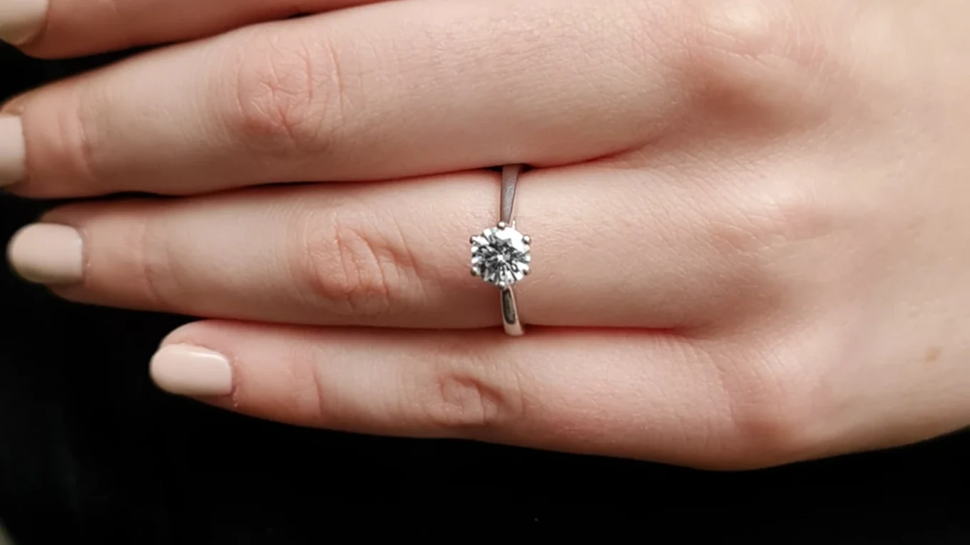 0.80ct Six Claw Diamond Ring Engagement Ring SR1007 made in Ireland