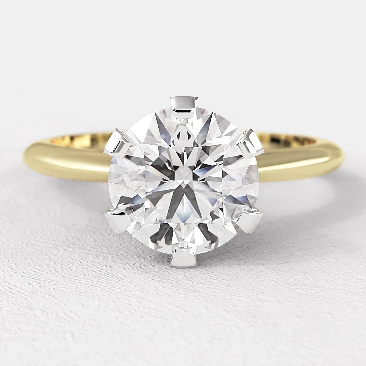 Six Claw Solitaire Ring SR1055 Bespoke Diamonds Dublin