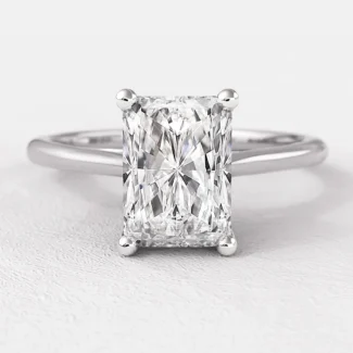 1.00ct Radiant Cut Diamond Ring White Gold SR1031 - Made in Dublin
