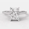1.00ct Radiant Cut Diamond Ring White Gold SR1031 - Made in Dublin, Ireland