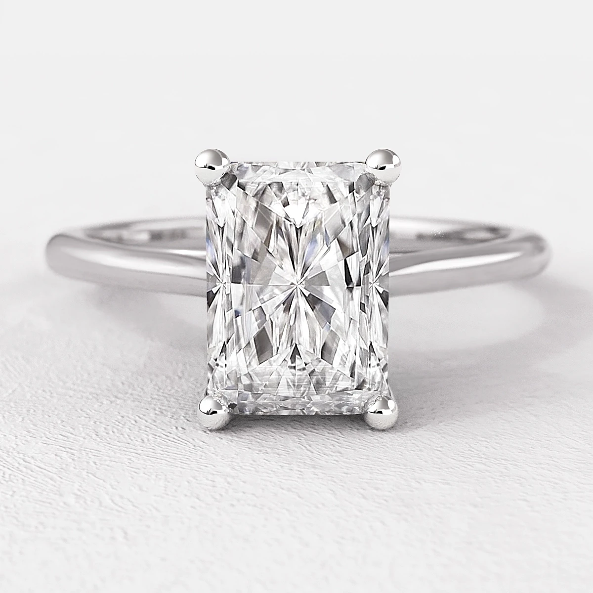 Radiant Cut Diamond Ring SR1031 Bespoke Diamonds Dublin