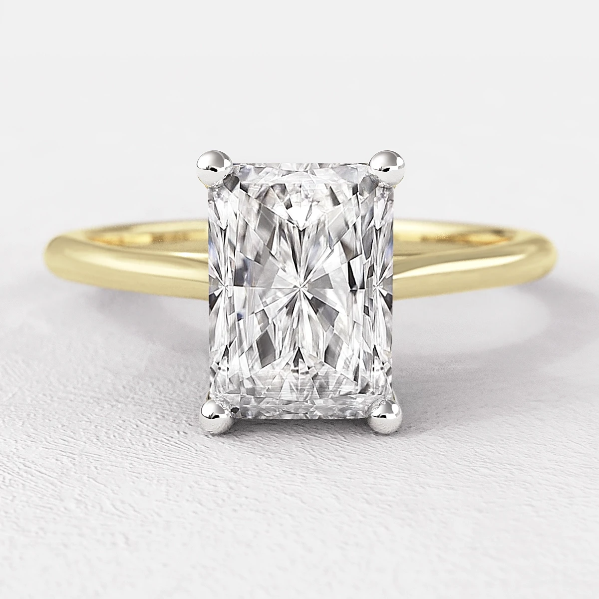 Radiant Cut Diamond Ring SR1031 Bespoke Diamonds Dublin