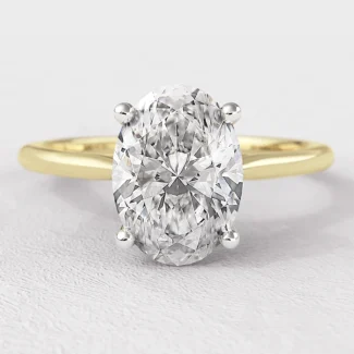 1.0ct Oval Cut Solitaire Diamond Engagement Ring SR1016 in yellow gold Made in Dublin, Ireland