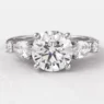 1.40ct Multi Stone Engagement Ring White Gold TR1046