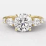 1.40ct Multi Stone Engagement Ring Yellow Gold TR1046