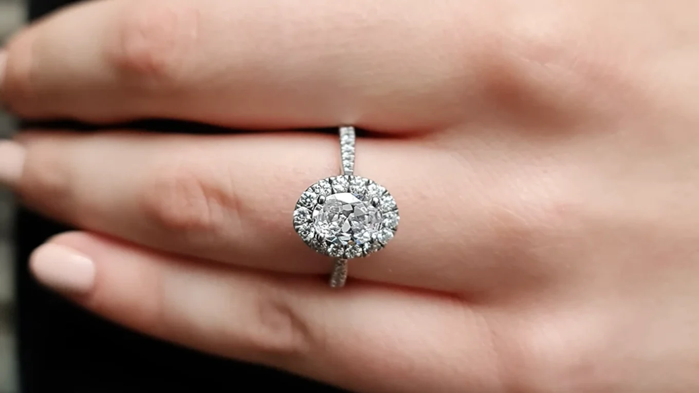 1.45ct Oval Cut Diamond Engagement Ring VR1032 made in Dublin