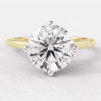 1.50ct Compass Set Diamond Engagement Ring Yellow Gold SR1059-1.50