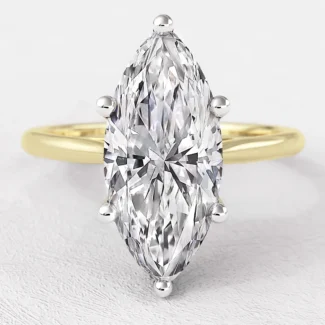 1.50ct Marquise Cut Diamond Engagement Ring Yellow Gold SR1098