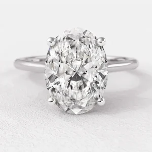 1.56ct Oval Cut Diamond Engagement Ring White Gold SR1016 Made in Dublin, Ireland