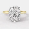 1.56ct Oval Cut Diamond Engagement Ring Yellow Gold SR1016 Made in Dublin, Ireland
