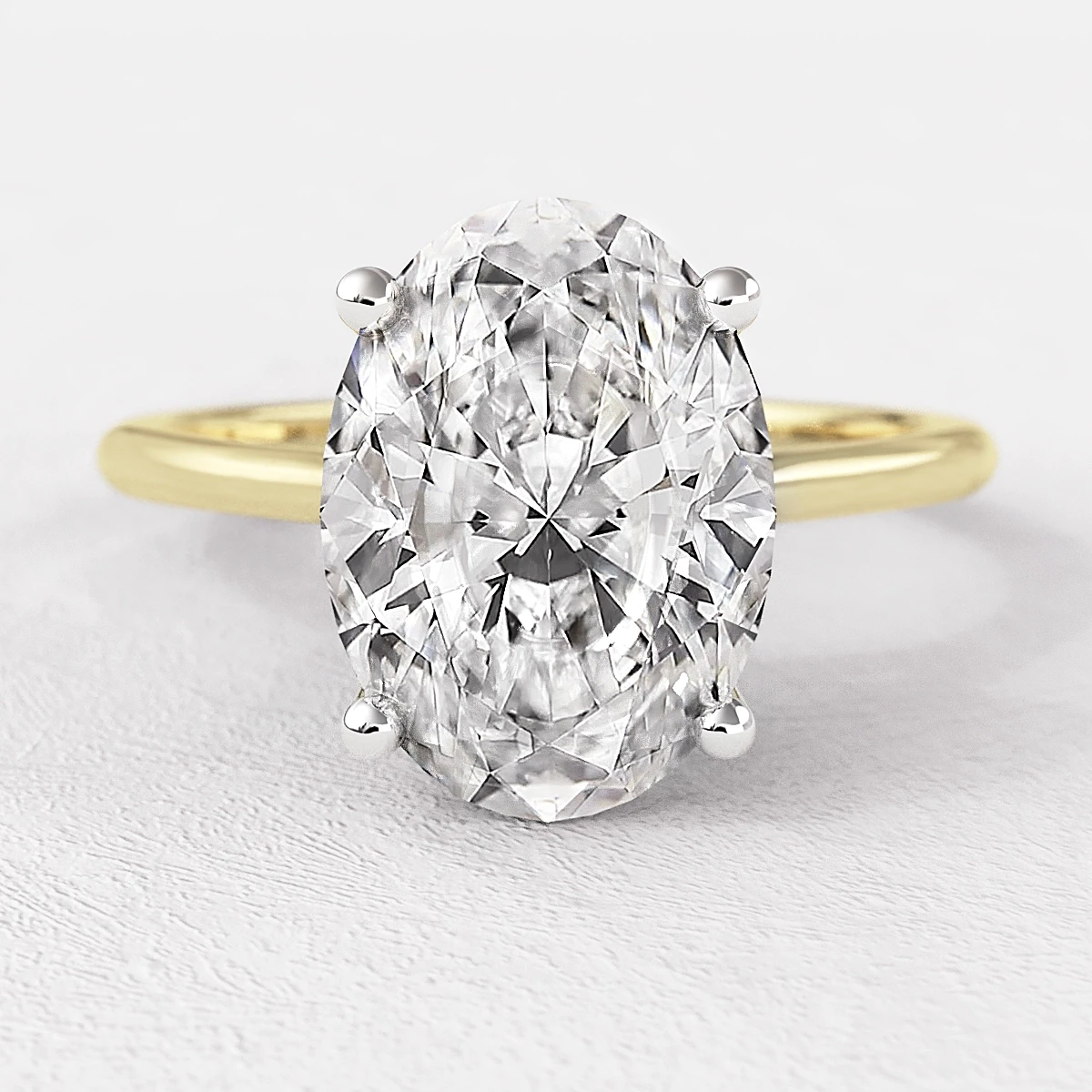 Oval Cut Solitaire Diamond Ring SR1016 Bespoke Diamonds