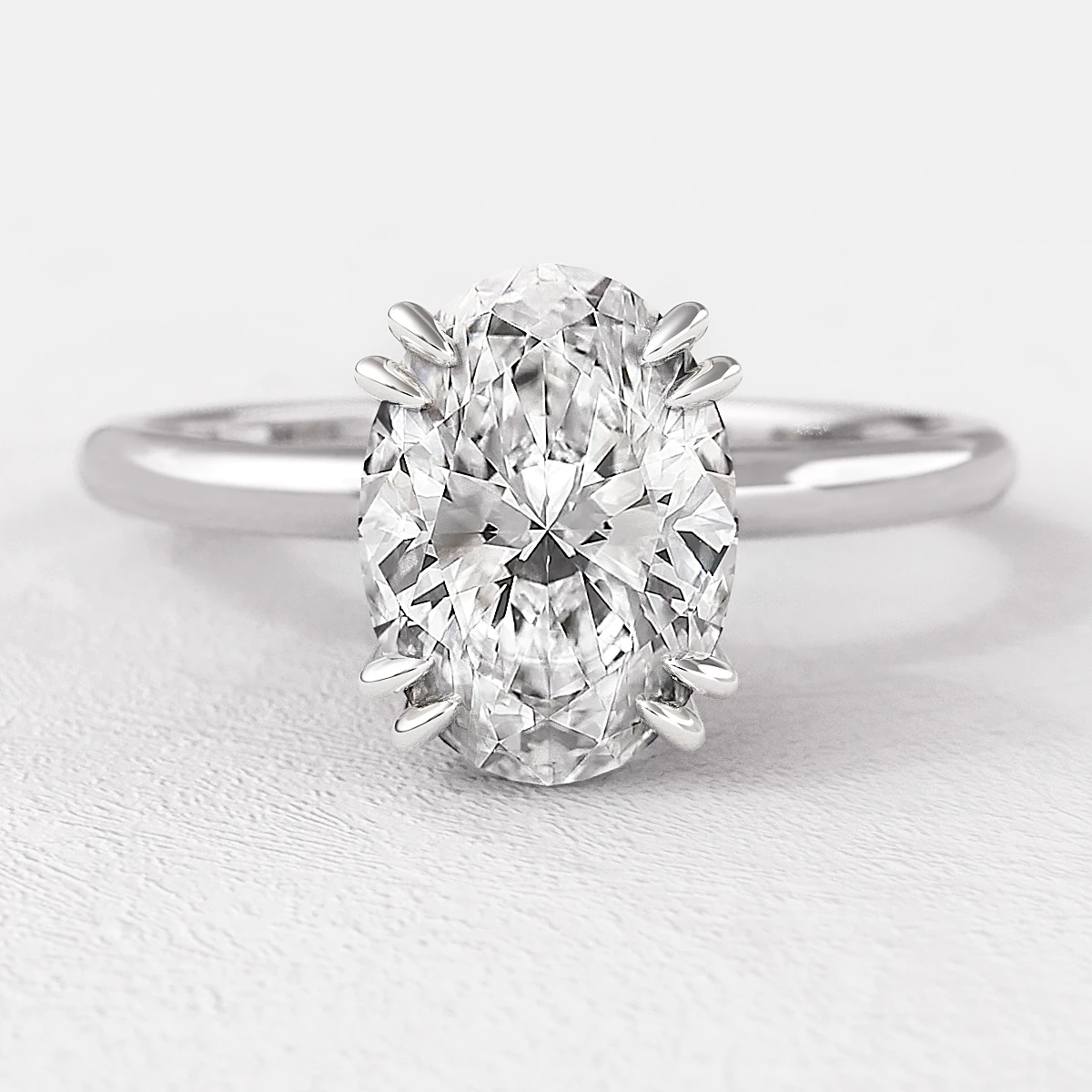 Oval Cut Solitaire Ring SR1050 Bespoke Diamonds Dublin