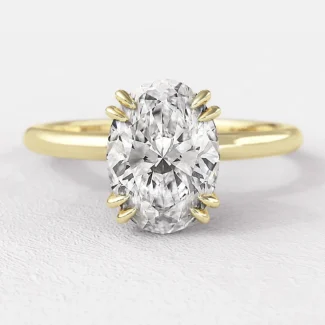 1.65ct Oval Cut Diamond Solitaire Ring in Yellow gold SR1050