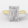 1.70ct Emerald Cut Single Stone Engagement Ring in Yellow gold SR1018