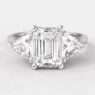 1.70ct Radiant Cut Three Stone Engagement Ring White Gold TR1065