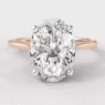 1.79ct Hidden Halo Oval Solitaire Engagement Ring SR1092 in rose gold