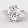 1.79ct Hidden Halo Oval Solitaire Engagement Ring SR1092 in white gold