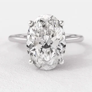 2.0ct Oval Cut Solitaire Diamond Engagement Ring White Gold SR1016 Made in Dublin, Ireland