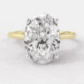2.0ct Oval Cut Solitaire Diamond Engagement Ring Yellow Gold SR1016 Made in Dublin, Ireland