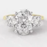 2.10ct Three Stone Diamond Engagement Ring Yellow Gold TR1028