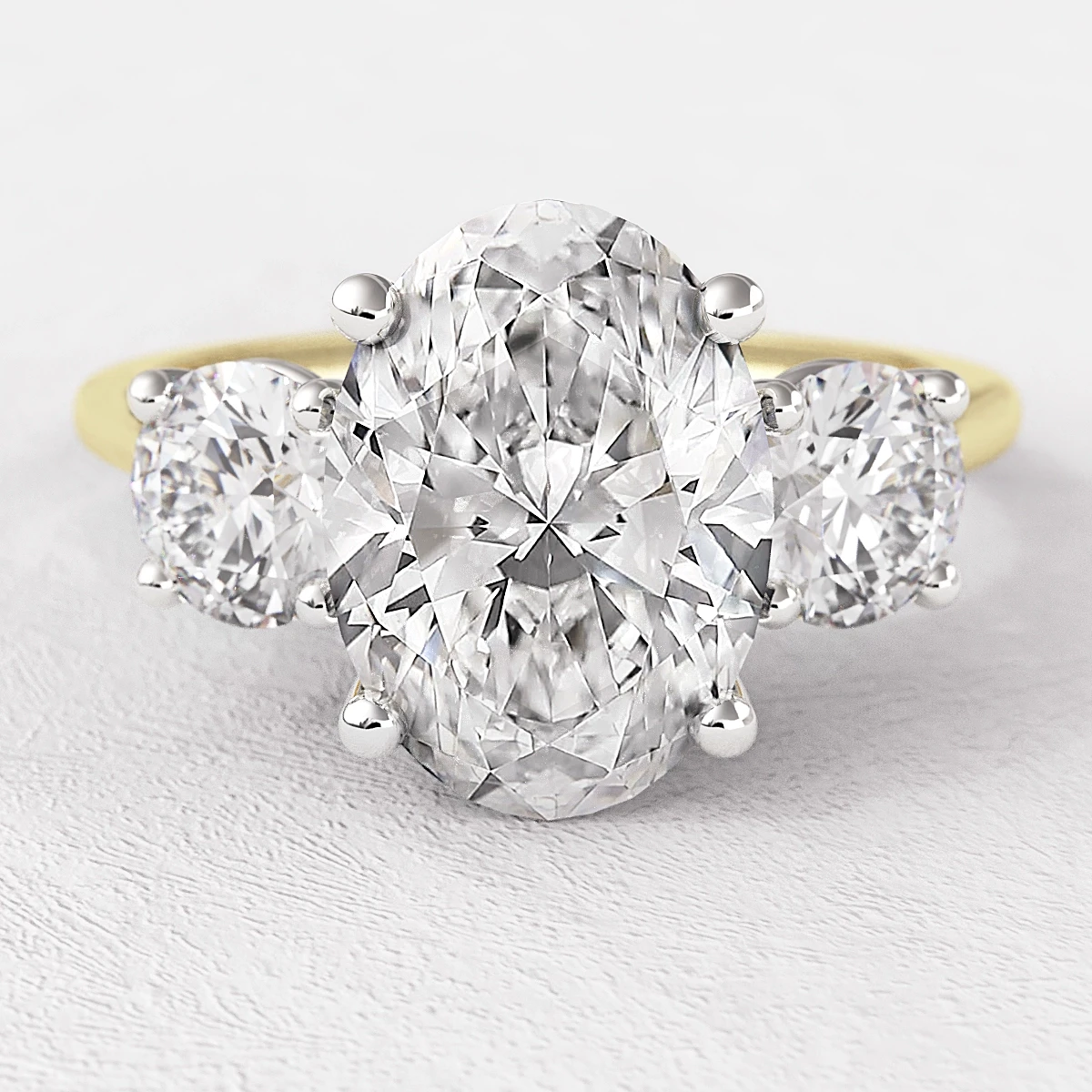 Three Stone Diamond Engagement Ring TR1028 Bespoke