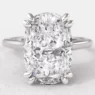 3.0ct Cushion Cut Solitaire Diamond Engagement Ring SR1100 in white gold made in Dublin Ireland