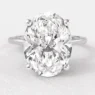 3.0ct Oval Cut Solitaire Diamond Engagement Ring in White Gold SR1016 Made in Dublin, Ireland