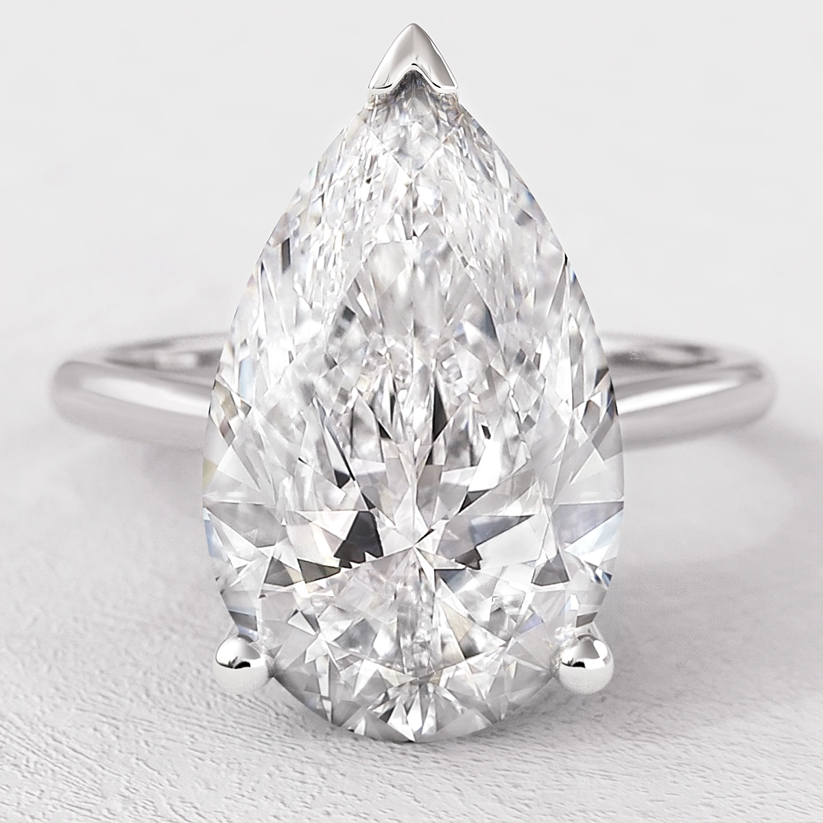 Pear Diamonds Brilliant Earth Teardrop Ring Pear Shaped Diamond - Main Image