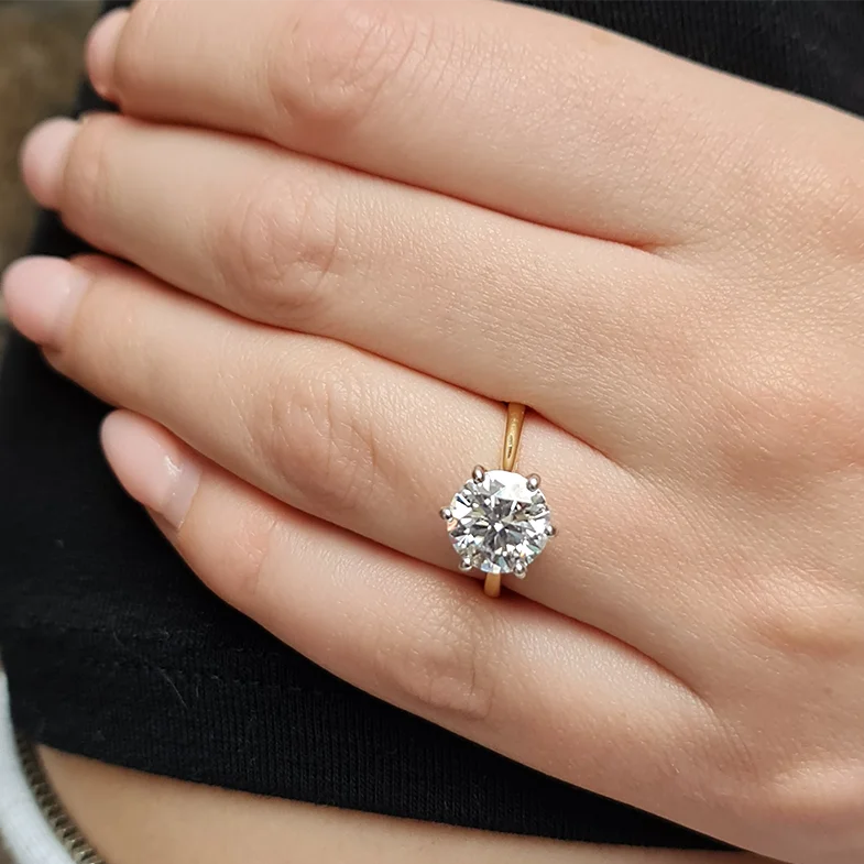 Claw Tulip Style Solitaire Ring Ref: SR1025-9mm