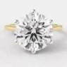 6 Claw Tulip Style Solitaire Ring 3.0ct Yellow gold SR1025-9mm