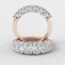 6 stone diamond eternity ring with oval cut diamonds total 1.80ct-SB10814 rose gold