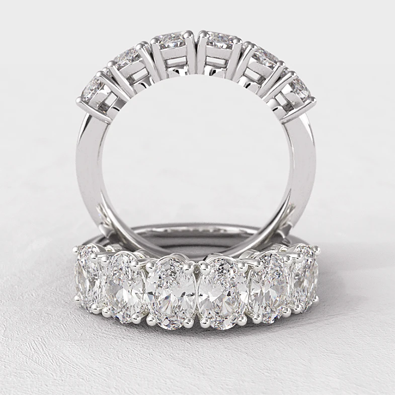 Oval Cut Six Stone Diamond Ring SB10814
