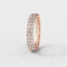 Claw Set Ladies Diamond Wedding Band in rose gold SB2956