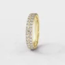 Claw Set Ladies Diamond Wedding Band in yellow gold SB2956
