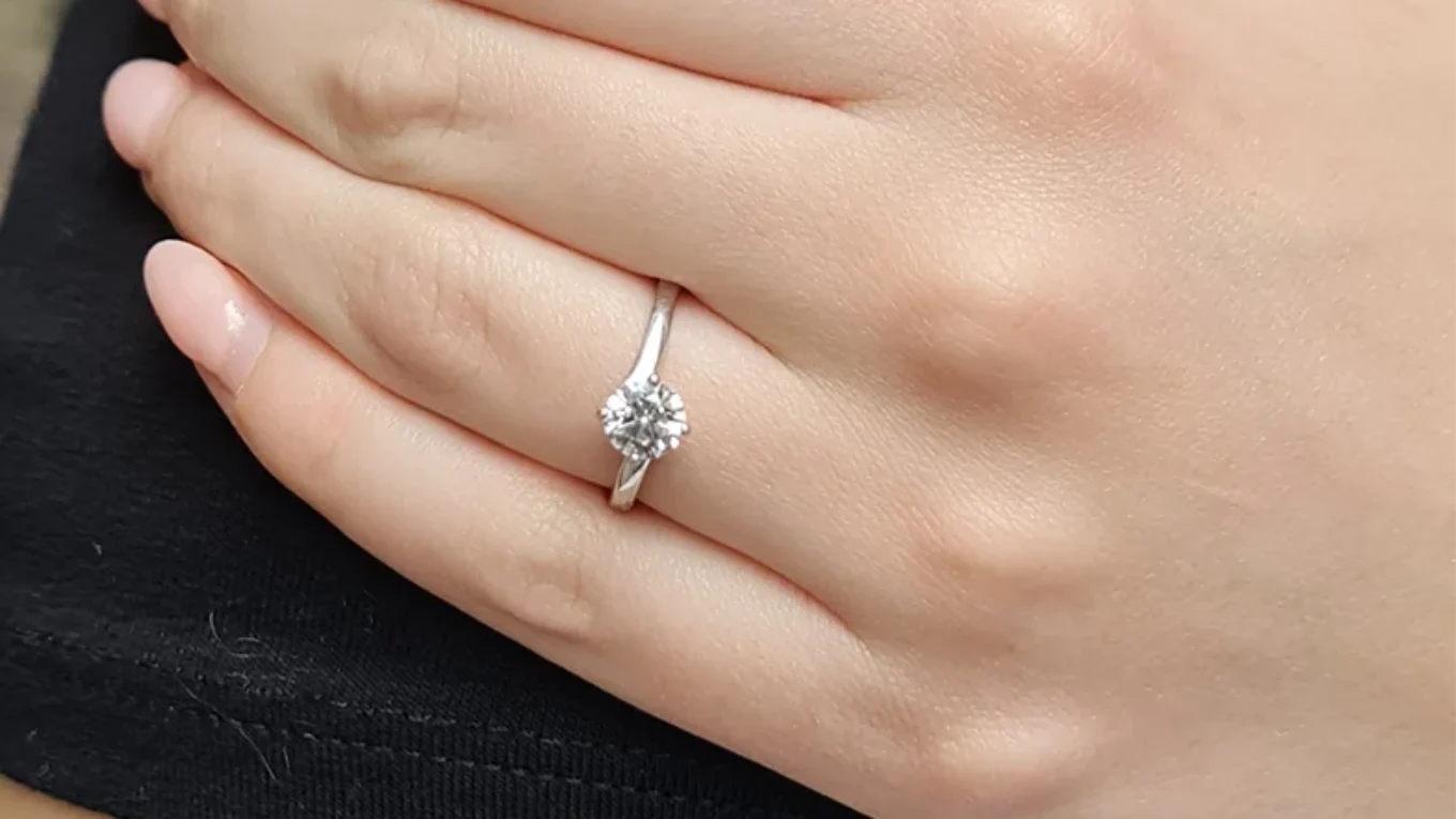 Compass Style Diamond Engagement Ring on hand made in Ireland SR1009-1