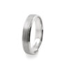 GWR2004 Gents Pattern Brushed Centre Platinum Palladium Wedding Ring