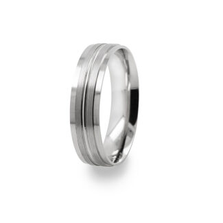 GWR2021 Gents Pattern Symmetrical Platinum Palladium Wedding Ring