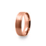 GWR2022 Gents Pattern Sides Polished Rose Gold Wedding Ring