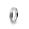 GWR2031 Gents Middle Brushed Pattern Platinum Palladium Wedding Ring
