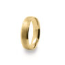 GWR2031 Gents Middle Brushed Pattern Yellow Gold Wedding Ring