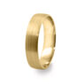 GWR2077 Gents Pattern Fullly Brushed Yellow Gold Wedding Ring