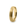GWR2079 Gents Pattern Half Polished Yellow Gold Wedding Ring