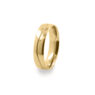 GWR2082 Gents Pattern Curve Line Yellow Gold Wedding Ring