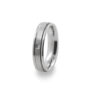 GWR2089 Gents Diamond Pattern Platinum Palladium Wedding Ring
