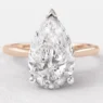 Pear cut solitaire diamond engagement ring sr1094 1.5ct in rose gold Dublin Ireland