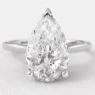 Pear cut solitaire diamond engagement ring sr1094 1.5ct in white gold Dublin Ireland