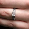 Twig Style Diamond Engagement Ring SR1029 made in Ireland